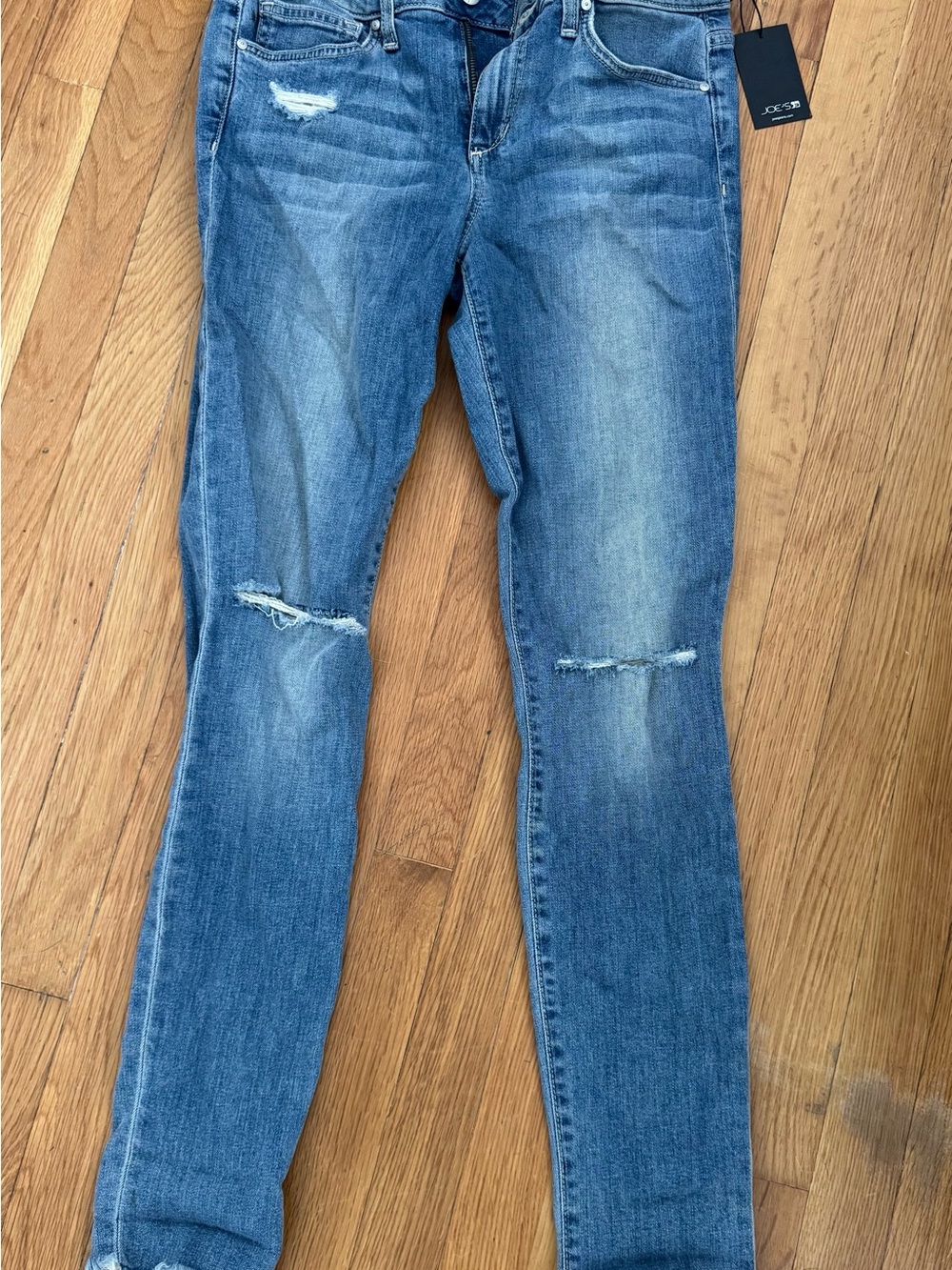 Joe's Jeans Skinny Ripped Medium Blue Wash